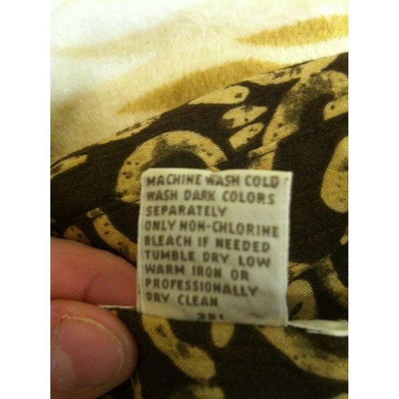 Men's Brown Patterned Shirt - Picture 5 of 5